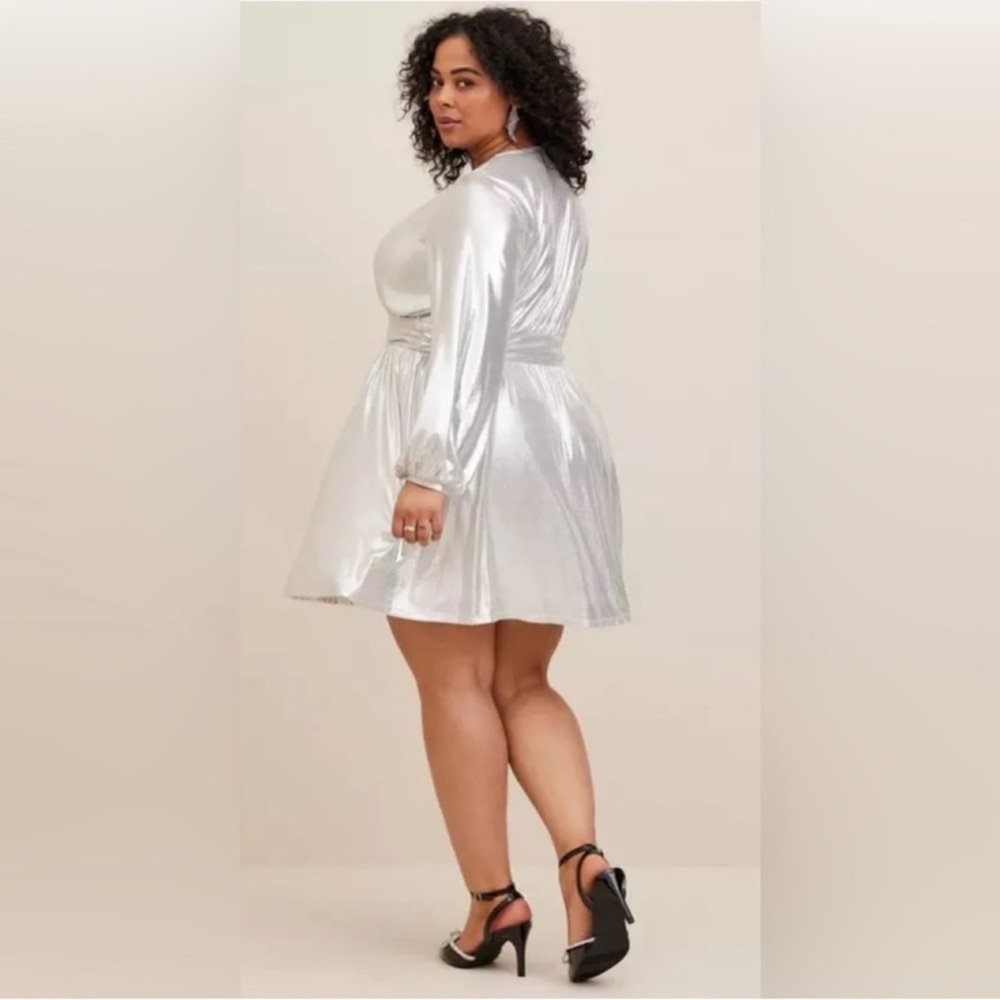 Torrid Silver Dress 👗 - Picture 3 of 9